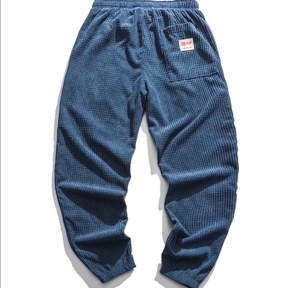 Retro Corduroy  Comfy  Sweatpants from Japan